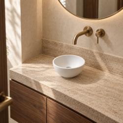 Νιπτήρας Solid S μικρού μεγέθους από Solid Surface, στρογγυλός, 20 x 20 x 11 cm, ματ λευκό, 1208953267